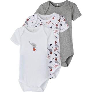 Name It Grey Melange Body Cirkus (3-pak)