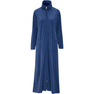 Velour, lang morgenkåbe
