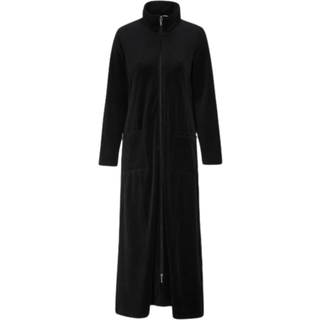 Velour, lang morgenkåbe