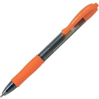Gelpen m/klik G-2 0,7 orange