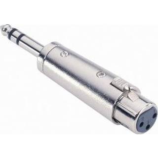 Adapter Audio Stik 6.3 mm Jack Stereo Han til XLR Hun