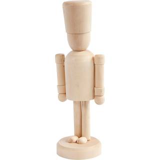 Elegant Træfigur med Bevægelige Arme - 13 cm