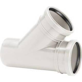 Uponor Decibel grenrør 160/160 mm 45° med 2 muffer