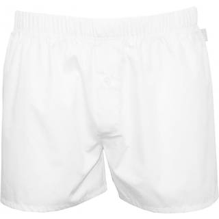 HANRO Herren Boxershort weiß Reine Baumwolle unifarben