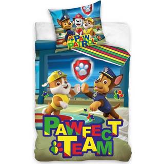 Paw Patrol ''Pawfect Team'' Sengetøj 140x200 cm - 100 procent bomuld
