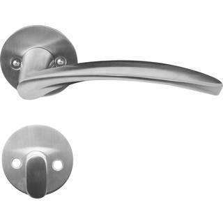 Dørgreb til yderdør børstet rustfrit stål