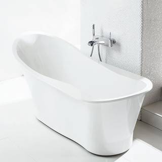 Badekar Hafa Hampton 1584 mm Hvid Marmor
