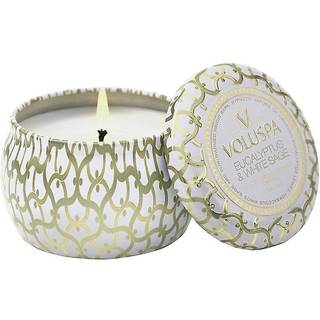 Voluspa Mini Tin Candle Eucalyptus And White Sage 25h