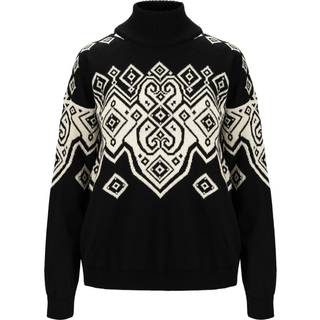 Dale of Norway Falun Heron Women's Sweater Black/Offwhite, BLACK OFF WHITE, L