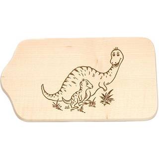 Biogan Smørebræt Med Dino 13x23 cm Bøg (1 stk)