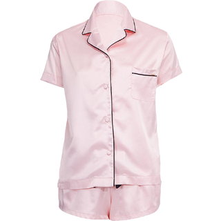Bluebella - Pink - Abigail Luxury Satin Short Pyjama Set - EU 40