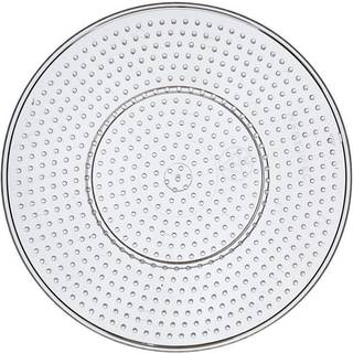 Stor Rund Perleplade 15 cm - Transparent til Rørperler