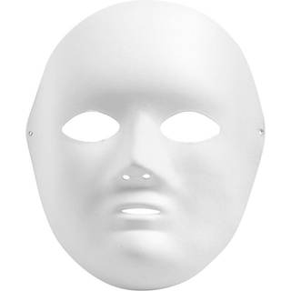 Stilfuld Hvid Helmaske - Komfortabel og Holdbar