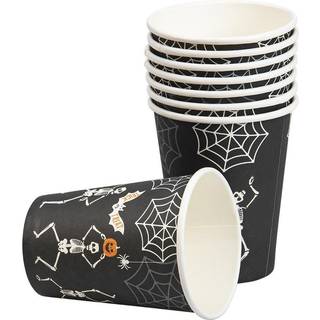 Halloween papkrus 8 stk. - Skeletter