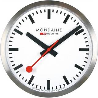 Mondaine Swiss Railways Large Aluminum Case Wall Clock A995.CLOCK.16SBB 400mm