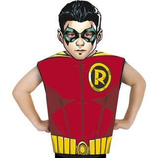 Rubies: Justice League - Robin kostume med papir maske, 95-125 cm