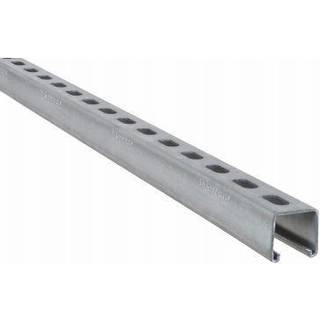 Walraven RapidStrut montageskinne 41x21x2,5mm. Lgd. A 3 mtr. BUP. Med savtakkede tænder