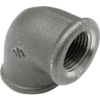 Vinkel 1/2'' 90gr 2 muf sort