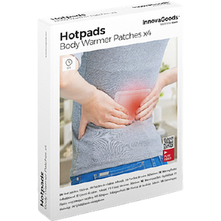 Klæberige Varmelapper / Hotpads til kroppen - Pakke med 4 stk.