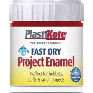 Plasti-Kote PKTB25W hurtigtørkende emaljemaling B25-flaske metallic rød 59 ml