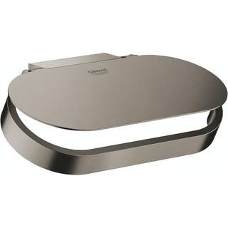 Grohe Selection toiletpapirholder 152mm m/låg børstet hard graphite