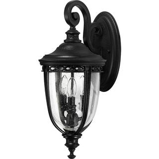 English Bridle væglanterne IP44 Ø 21,6 cm sort