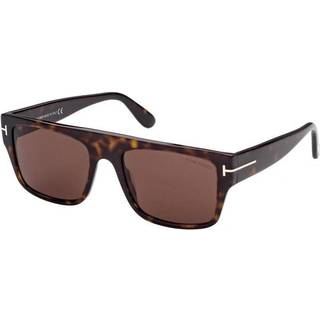 TOM FORD Mand FT0907 DUNNING-02 52E Solbriller Acetat Havana Brun Firkantet Normal