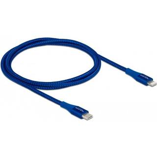 Delock USB-C PD til Lightning kabel - MFi - Blå - 1 m