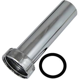 12 cm dykrør for pungvandlås i krom 1 1/4" x 32 mm