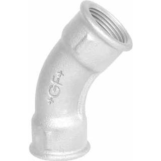 Bøjning 2'' 45gr 2 muf galv