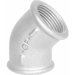 Vinkel 3/8'' 45gr 2 muf galv