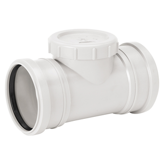 Uponor Decibel renserør 75 mm med 2 muffer