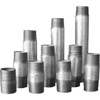 Nippelrør Galvaniseret 3/4" pose à 10 stk blandede