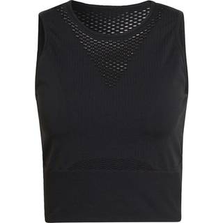 adidas Aeroknit Crop Tank Top Women - Black, Size XL - black