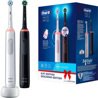 Oral B Pro 3 3900 El-tandbørster Duo Black & White