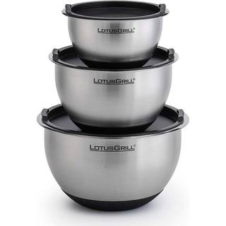 LotusGrill FH-SS-SET Skål 3 dele, med låg