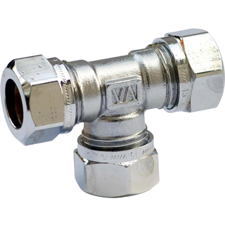 Vatette FG037080020 T-stykke 90°, forkromet 18 mm