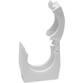 Faluplast 18190 Rørbøjle Enkel, med låsbart angreb, 40 mm Hvid