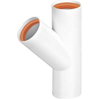 Faluplast 2316126 Grenrør 45°, med gummipakning 40 mm