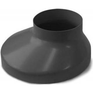 Plastmo brøndkrave, PVC, grafit, Ø130 mm - Ø110 mm