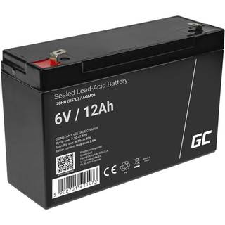 Green Cell AGM Battery 6V 12Ah - Batterie - 12.000 mAh Blybatterier (VRLA) 12 At