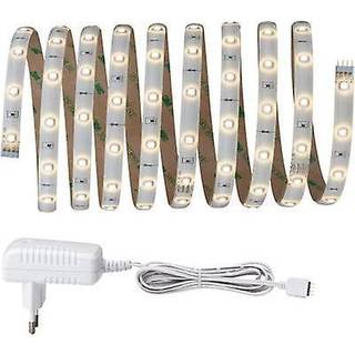Paulmann Basissæt YourLED 3 m i hvid, LED´er varmhv., Hvid/opal, Stue/spisestue, Plast, Moderne
