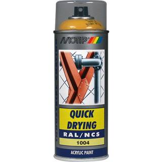 Spraymaling RAL 1004 Høj Glans GuldGul Motip 07072 400ML
