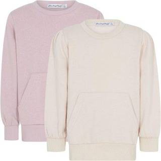 Minymo 2-pak Basic Sweatshirter Violet Ice 104cm  Lyserød  104 cm  kvinde