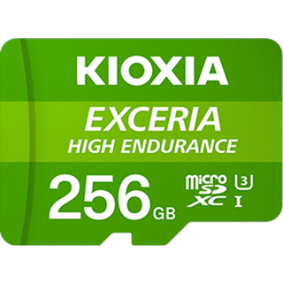 Kioxia EXCERIA High Endurance MicroSD/SD - 100MB/s - 256GB