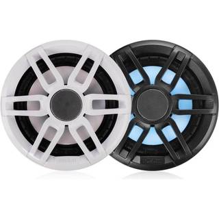 Marinehøjttaler Fusion RGB XS-FL77SPGW, 7.7", 240 W, hvid, til indbygget montering, med hvide / sorte fronter + RGB-belysning, 2-pak