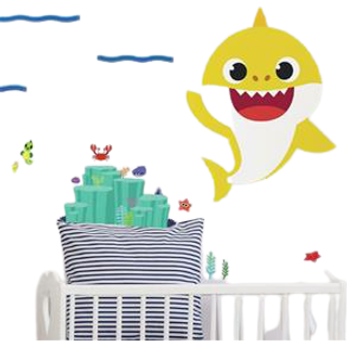 Baby Shark Gigant Wallstickers