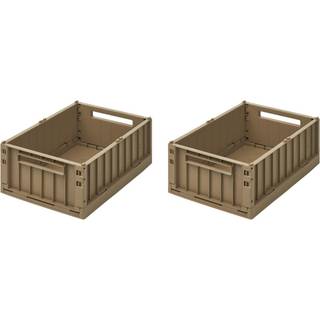 LIEWOOD Weston Opbevaringskasser 2-pak Medium, Sandy