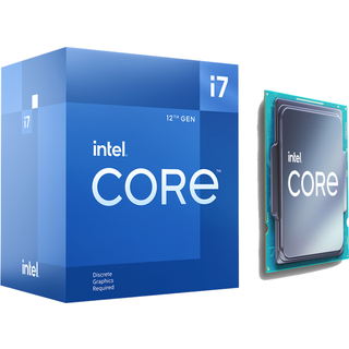 INTEL Core i7-12700F Alder Lake CPU - 12 kerner 2.1 GHz - Intel LGA1700 - Intel Boxed with heatsink/fan
