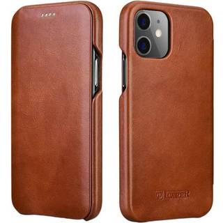 iPhone 12 Pro Max - ICARER Vintage ægte læder cover - Brun
